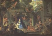 LE BRUN, Charles The Adoration of the Shepherds (mk05) oil painting on canvas